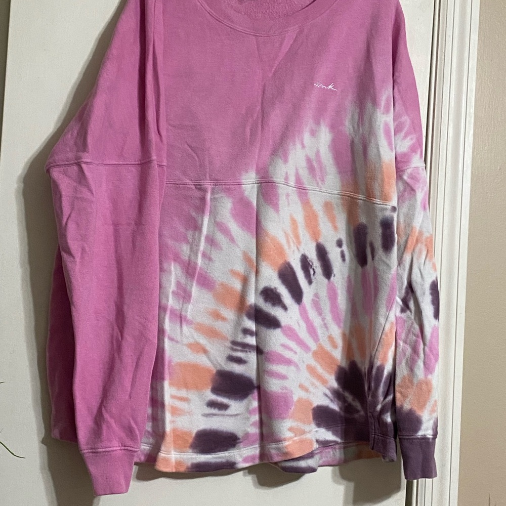Pink Tie-Dye Sweatshirt